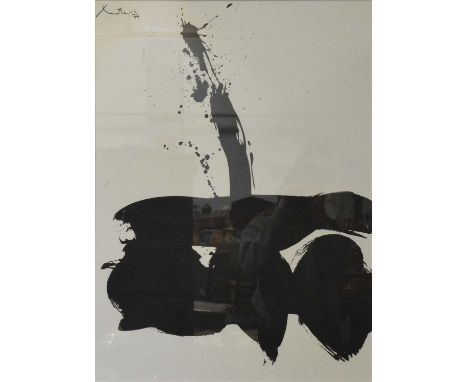 Robert Motherwell, Samurai No. 1, (1974),lithographic print, open edition, unsigned,81x59cm.