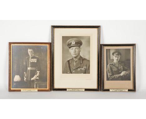 COLLECTION OF TWENTY-FIVE PORTRAIT PHOTOGRAPHS OF BRITISH MILITARY OFFICERS
circa 1930s and 40s, all framed and glazed, sizes