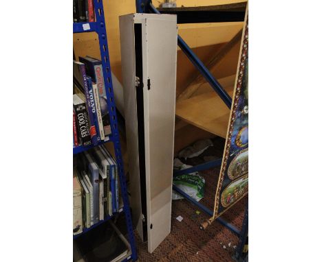 A VINTAGE METAL GUN CABINET 