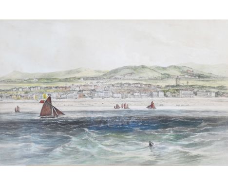 Newman &amp; Co. [printers] - 'Worthing', 19th century stone lithograph with hand-colouring, published by Charles Cortis, 32.