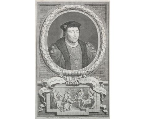 Jacob Houbraken - 'Henry Stafford, Duke of Buckingham', copper engraving on laid paper, published by John and Paul Knapton 17