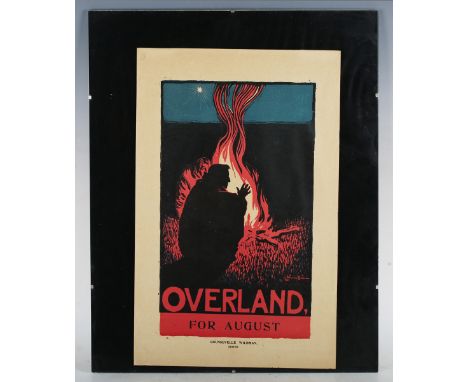 Lafayette Maynard Dixon - 'Overland For August', 19th century lithograph in colours, published circa 1896, 44cm x 28cm, toget