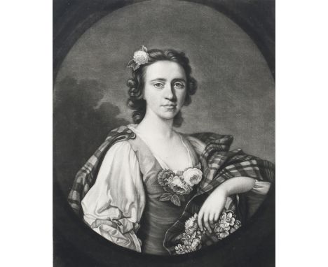 James McArdell, after Allan Ramsay - 'Mrs Flora Macdonald', 18th century mezzotint, sheet size 33.5cm x 23.5cm, together with