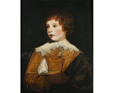 W. Drown, after Joshua Reynolds - Portrait of Hon. George Seymour-Conway, oil on canvas, signed and dated 1933 verso, 60cm x 