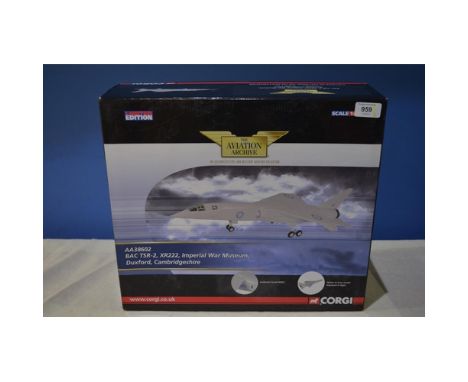 Corgi 1:72 scale Aviation Archive BAC TSR2 XR222 Imperial War Museum, Duxford, ltd. ed. 237/1000, near mint condition