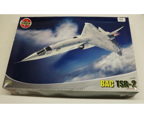 Unmade Airfix 1:48 scale BAC TSR/2 Limited Edition kit no.A10105, box opened bag still sealed 