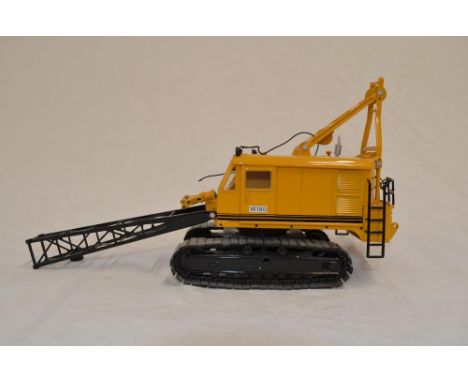 Boxed 1/50 scale diecast Weserhutte Type W 180 dragline excavator model by NZG (model no 500), with working metal tracks, sli