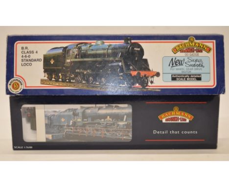 2 Bachmann "Branch-Line" OO gauge electric steam loco models:31-102 BR Class 4-6-0 Standard loco, with instruction sheet. Mod