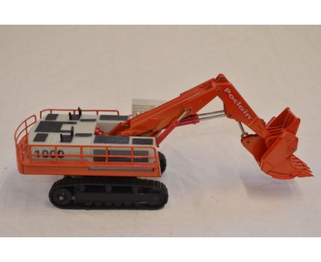 Boxed 1/50 scale diecast Poclain 1000 "Butte" hydraulic excavator model by CEF, limited edition with COA, 792/400 with workin