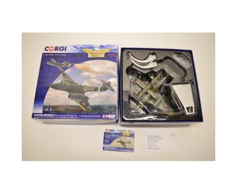 A boxed 1/72 scale diecast Corgi set no AA27403, Gloster Meteor F.1 616 Sqn RAF and Fiesler F-103 Doodlebug, August 1944. Lim