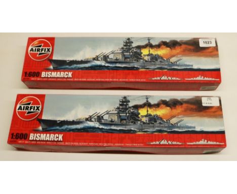 2 unmade Airfix 1:600 scale Bismarck kit no. A40204 (Seals Unbroken) (2) 