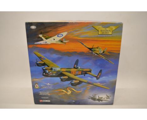 A boxed Corgi Aviation Archive 1/72 limited edition (3350/5000) Battle Of Britain Memorial Flight commemorative set with Lanc