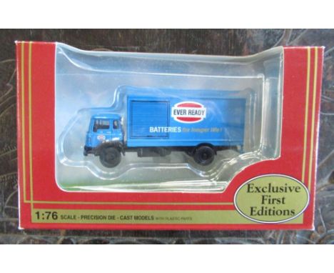 Collection of exclusive first editions 1/76 scale models inc. Bedford TK box van, Bedford Arctic 1 axle flatbed, etc...(25) 