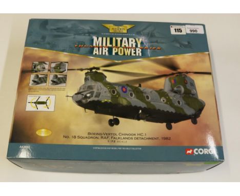 Corgi Aviation Archive 1:72 scale Boeing - Vertol Chinook HC.1 no.18 Squadron, RAF, Falklands Detachment, 1982, AA34202, Limi