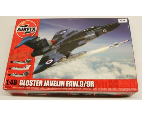 Unmade Airfix 1:48 scale Gloucester Javelin FAW.9/9r kit no.A12007, seals intact 