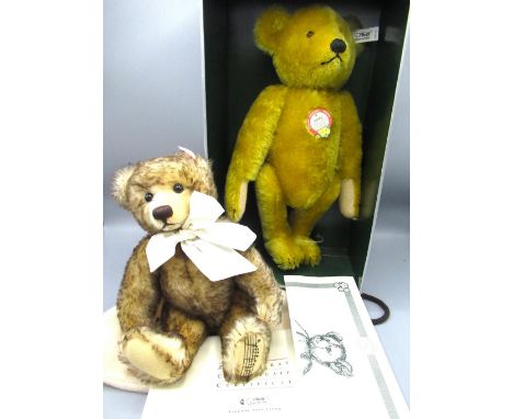 Steiff The English Teddy Bear musical bear playing "Pomp and Circumstance", in brown tipped mohair, H30cm, limited edition 16