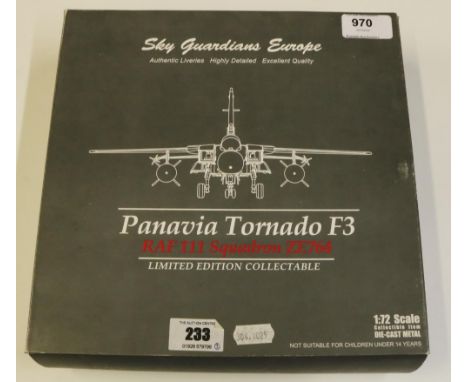 Sky Guardians Europe 1:72 scale Panavia Tornado F3, RAF 111 Squadron ZE764 ltd. ed. 124/1500, mint and boxed 