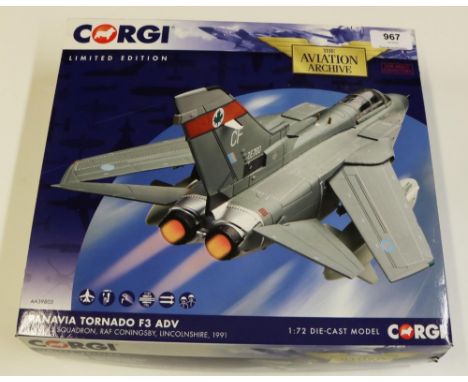 Corgi Aviation Archive 1:72 scale Panavia Tornado F3 ADV ZE760, 5 Squadron RAF Coningsby, Lincolnshire 1991, AA39803, ltd. ed