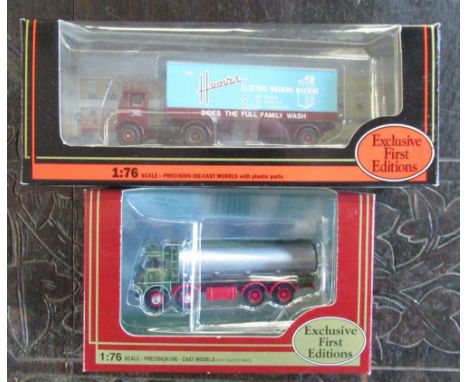 Collection of as new boxed exclusive first edition 1:76 scale trucks with advertisements including , hoovers, electrical wash