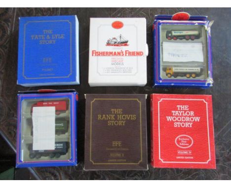 Boxed sets of exclusive first edition trucks, 1/76 scale inc. Fishermens friend, Liquid Powders and Gas Transport (6) 