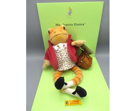 Steiff Jeremy Fisher, limited edition 269/1500, H18cm, boxed 