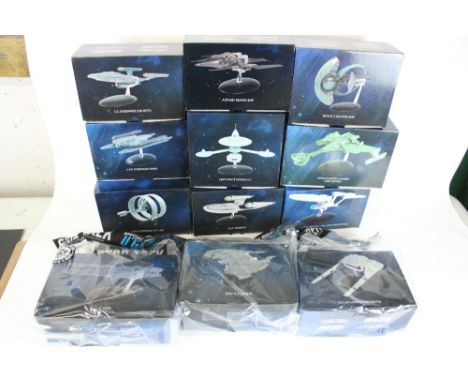 Eaglemoss collections Star Trek the Official Starships - Selection of issued ships in original boxes, includes USS Kobayashi,