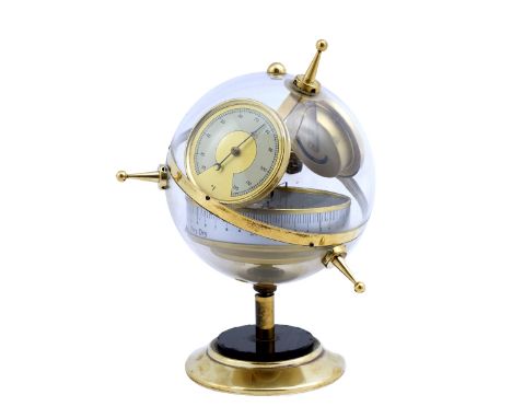 Sputnik a 1960's desk top weather station with thermometer, hygrometer and barometer