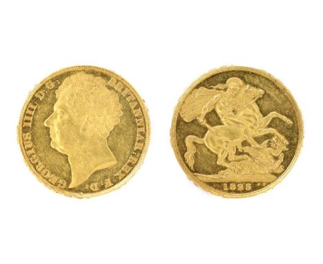 Coins, Great Britain, George IV (1820-1830), Two Pounds or Double Sovereign, 1823, some light surface marks to field, otherwi