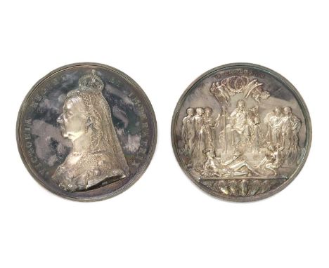 Medals, Great Britain, Victoria (1837-1901), Golden Jubilee official medal in silver, 1887, by L. C. Wyon after Sir Joseph Ed