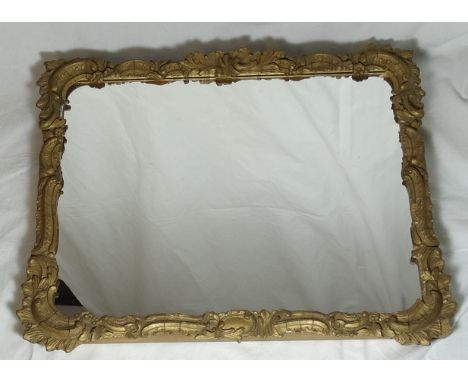 GILT FRAMED SQUARE MIRROR 