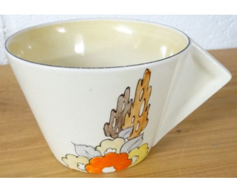 CLARICE CLIFF BIZARRE CAPRI CONICAL TEACUP 