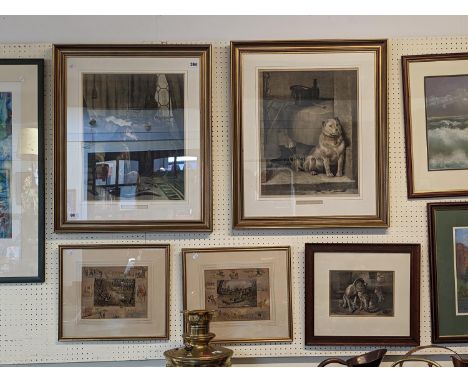 Collection of 19thC Framed engravings and prints 