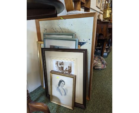 Collection of assorted 19thC and later pictures and prints 