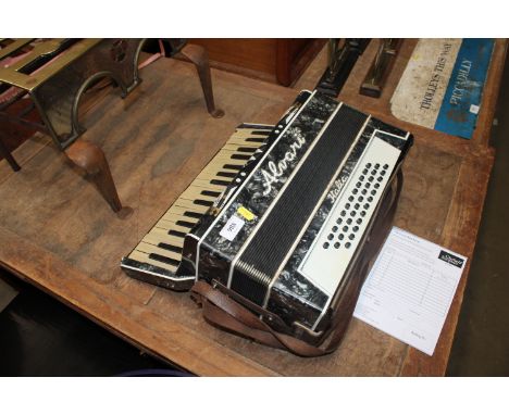 An Alvari piano accordion 