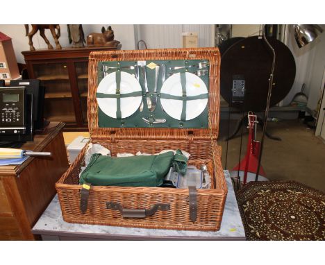 An Amberley picnic hamper and contents