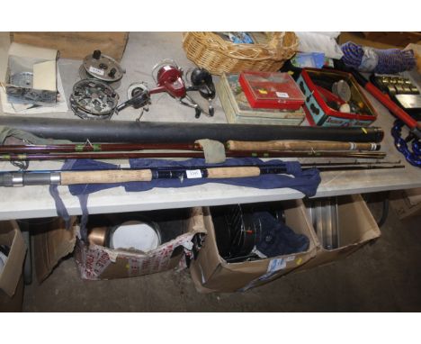 Two fishing rods and a rod holder