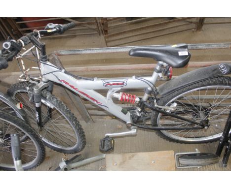 A Raleigh Max Cromoly mountain bike with front and rear suspension, 3 x 6 gears
