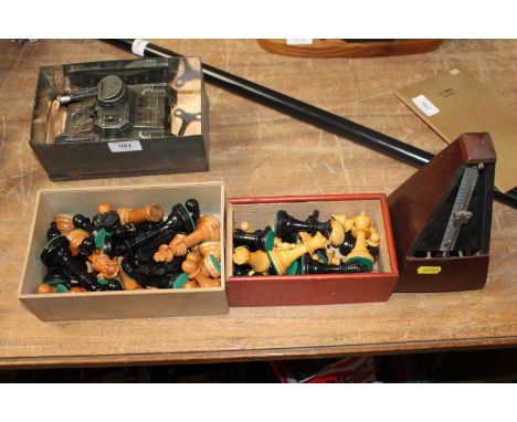 Two chess sets and a metronome AF