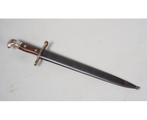Schweiz: Bajonett M 1899Bajonett für das Gewehr Schmidt-Rubin M1889. Saubere beidseitig gekehlte Klinge, auf Fehlschärfe gest