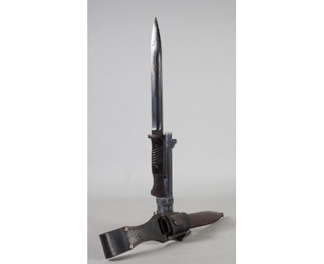 Wehrmacht Seitengewehr SG 84/98 mit Koppelschuh - Carl Eickhorn, 1937SG 84/98 (3. Modell), Beidseitig gekehlte Klinge, auf Fe