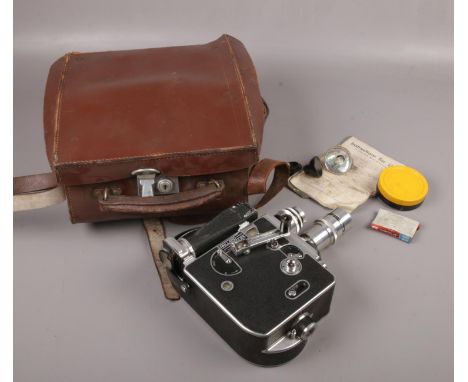 A cased Paillard Bolex H16 cine camera.  