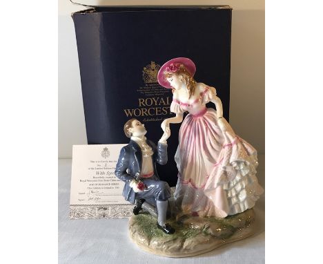 Royal Worcester figure, 'With Love' Limited Edition, No 1 of 500. Boxed and mint.
