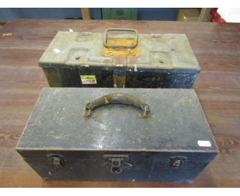 2 tool boxes and contents