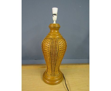 Rattan lamp base 24" tall