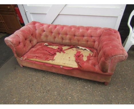 Vintage Chesterfield sofa for re-upholstery 