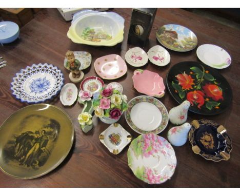 A collection of various china to inc Goebel boy, Carltonware, Chokin vase etc