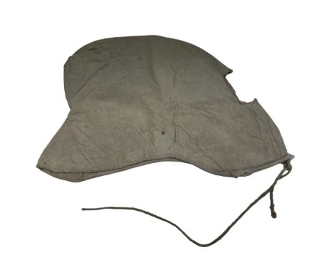 WWI French Dragoon Troopers Helmet Cover, white cloth cover for wear on the French Dragoon troopers helmet 