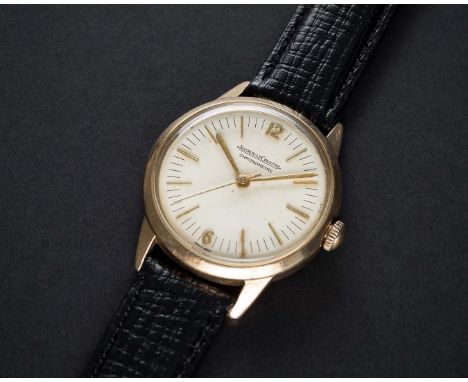 A VERY RARE GENTLEMAN'S 9CT SOLID GOLD JAEGER LECOULTRE GEOPHYSIC CHRONOMETRE WRIST WATCHCIRCA 1959, WITH NON-LUMINOUS DIAL &