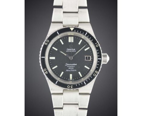 A GENTLEMAN'S STAINLESS STEEL OMEGA SEAMASTER COSMIC 2000 AUTOMATIC BRACELET WATCH CIRCA 1970s Movement: Automatic, cal. 1012