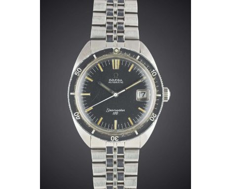 A GENTLEMAN'S STAINLESS STEEL OMEGA SEAMASTER 120 DIVERS BRACELET WATCH CIRCA 1968, REF. 166.027 Movement: 24J, automatic, ca